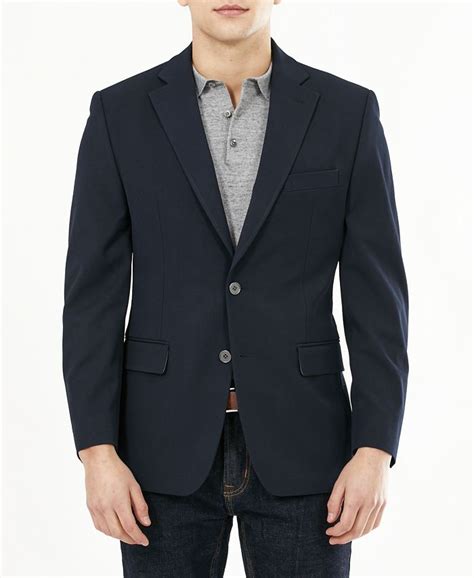 michael kors mens slim-fit stretch-cotton blazer sale|Michael Kors Men's Classic.